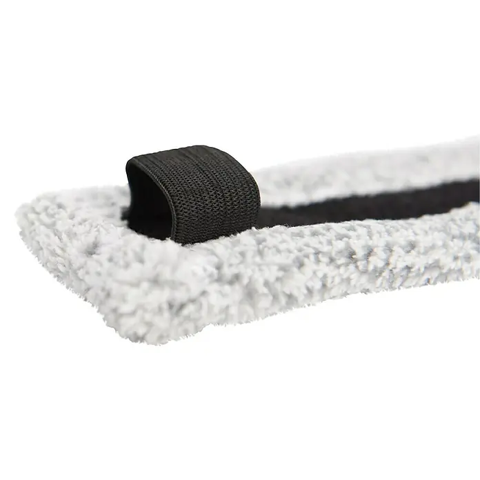 Unger Mikrofaser-Reinigungspad Visa Versa Pro - Breite Bezug: 35 cm, 100 % Polyacryl (Fasern) - Ein weiches, graues Mikrofaser-Stirnband mit einem schwarzen, elastischen Band zur einfachen und bequemen Anwendung. Ideal für die Gesichtspflege.