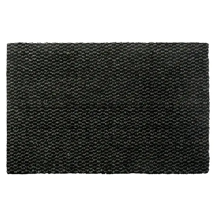 Fußmatte Vaduz - 80 x 60 cm, Anthrazit, Polypropylen - Schwarzes, rechteckiges Produkt mit feiner, texturierter Oberfläche. Ideal für diverse Anwendungen, die eine robuste und unauffällige Optik erfordern.