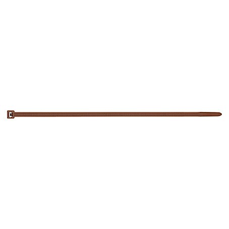 Index Bridas para cables de Nylon (An x L: 25 x 100 mm, Plástico, Marrón)