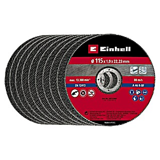 Einhell Trennscheibe (Durchmesser Scheibe: 115 mm, Stärke Scheibe: 1 mm, 10 Stk.)