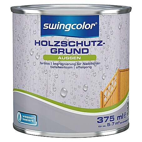 swingcolor Holzschutzgrund für Außen (Farblos, 375 ml)