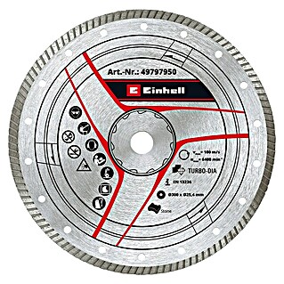 Einhell Diamant-Trennscheibe (Geeignet für: Steintrennmaschinen, Durchmesser Scheibe: 300 mm, Stärke Scheibe: 8 mm)