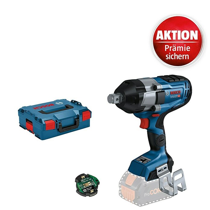 Bosch Professional AMPShare 18V Akku-Drehschlagschrauber GDS 18V-1050 HC (18 V, Ohne Akku, 1.050 Nm, Inkl. Bluetooth Low Energy Modul GCY 42) | BAUHAUS