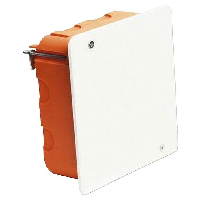 Razvodna doza za votle stene  (100 x 107 mm, S pokrovom, Bela/Oranžna, 1 kos) | 3318 - Hohlwandschalterdosen | CBFC - Schalter/Abzweigdosen | CBF - Hausinstallation | CB - Elektroinstallation | C - Elektro | BAUHAUS