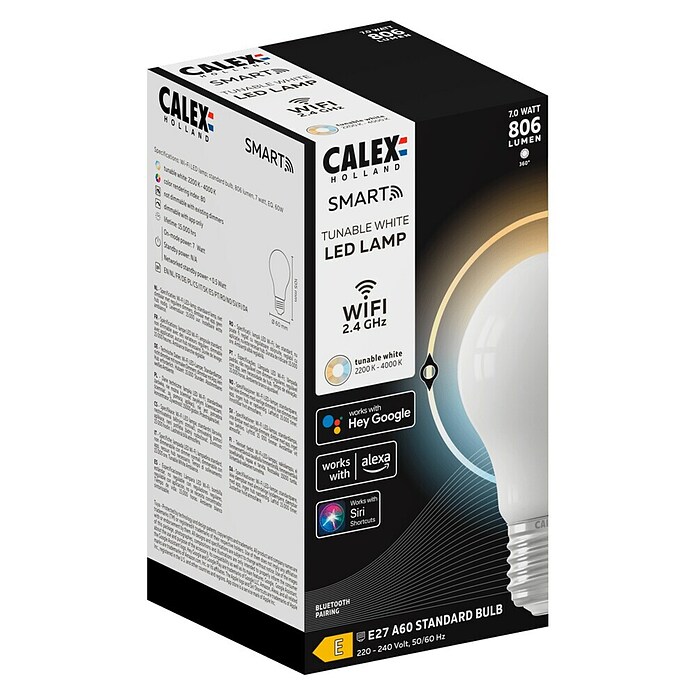 Calex Ledlamp SMART A60 (E27, Dimbaar, 806 lm, 7 W) | BAUHAUS