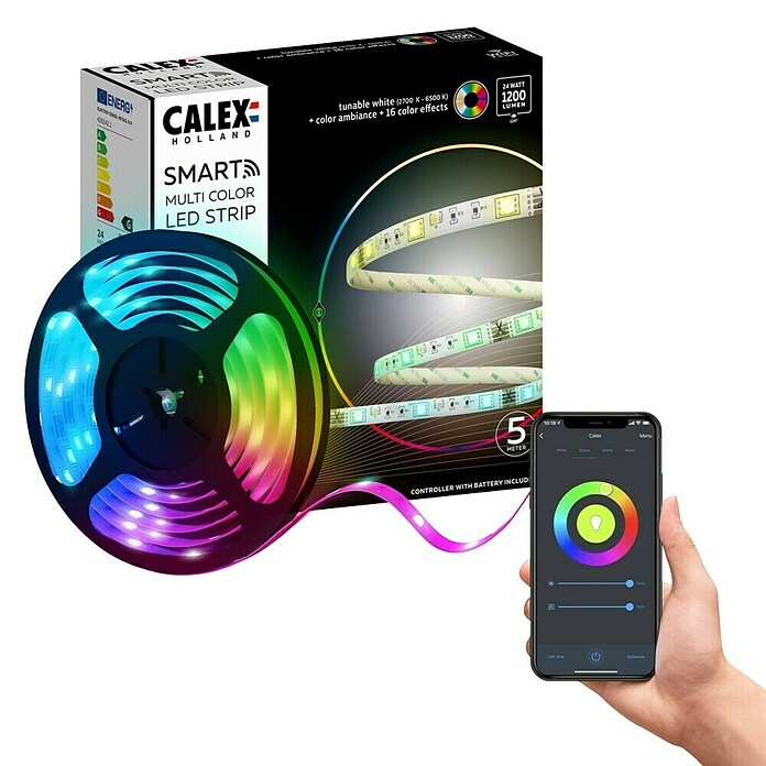 Calex Led-strip (Lengte: 5 m, Lichtkleur: Meerkleurig, 1.200 lm, 12 V) | BAUHAUS
