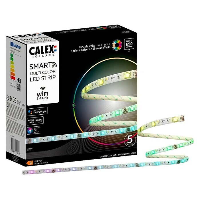Calex Led-strip (Lengte: 5 m, Lichtkleur: Meerkleurig, 1.200 lm, 12 V) | BAUHAUS