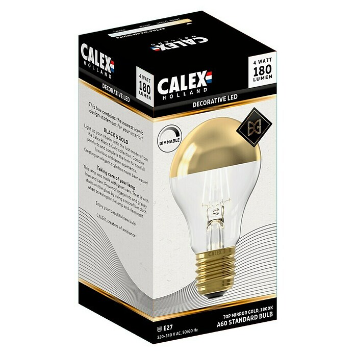 Calex Ledlichtbron A60 Goud (4 W, 180 lm) | BAUHAUS