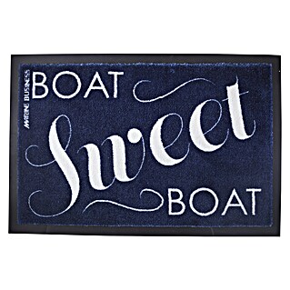 Marine Business Alfombra exterior Boat Sweet Boat (70 x 50 cm, Azul)