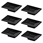 Nesu Pomo para muebles (L x An x Al: 35 x 46 x 20 mm, Tipo de tirador del mueble: Botón, Negro, 6 ud.) | BAUHAUS