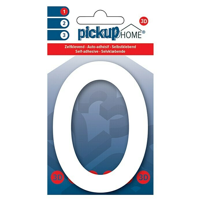Pickup 3D Home Número (Altura: 10 cm, Plástico, Motivo: 0)