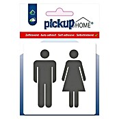 Pickup Sticker (l x b: 9 x 9 cm, Toiletten, Wit)