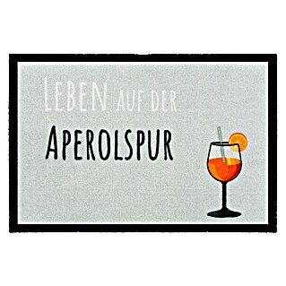 Fußmatte Aperolspur (Grau/Orange/Schwarz, 60 x 40 mm, Aperolspur)
