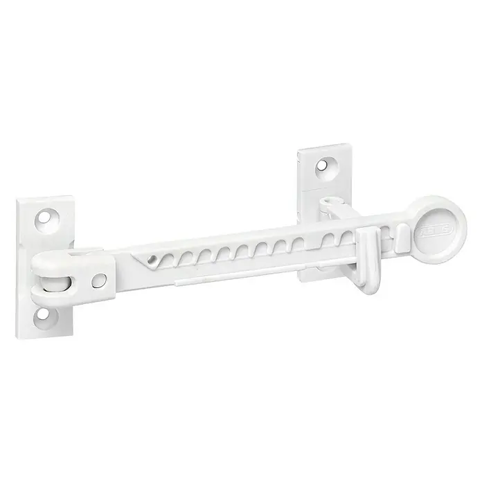 Abus Fenstersicherung Nino - Weiß - Fenstersicherung aus Kunststoff, weiß, zur mechanischen Sicherung von Fenstern, mit verschiedenen Verriegelungspositionen für optimale Sicherheit.