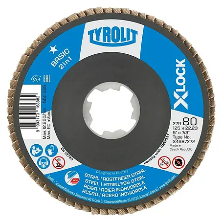 Tyrolit  Fächerscheibe Zircon Power 80 X-Lock