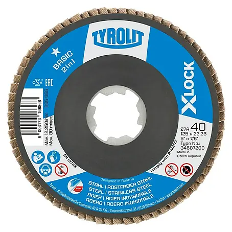 Tyrolit  Fächerscheibe Zircon Power 40 X-Lock