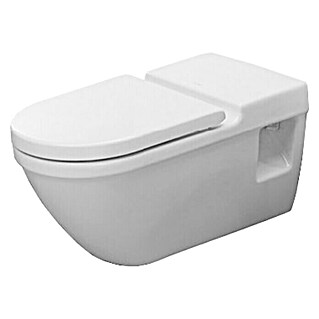 Duravit Starck 3 Wand-WC Vital (Mit Spülrand, Mit antibakterieller Glasur, Spülform: Tief, WC Abgang: Waagerecht, Weiß)