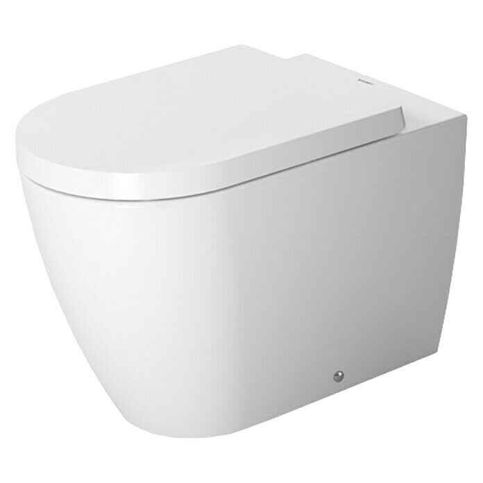 Duravit ME by Starck Stand-WC Typ 2 (Mit Spülrand, Ohne Spezialglasur, Spülform: Tief, WC Abgang: Waagerecht, Weiß)