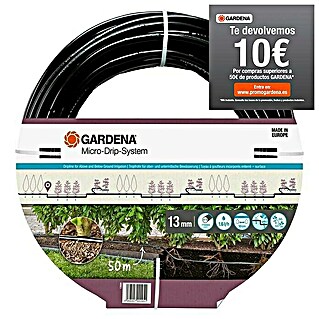 Gardena Micro-Drip Tubo de goteo para arbustos/setos (Longitud del tubo: 50 m, 1,6 l/h)