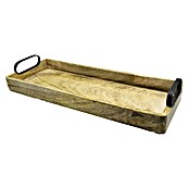 Deko-Tablett Madera (Natur/Schwarz, 45 x 17,5 cm, Holz) | BAUHAUS