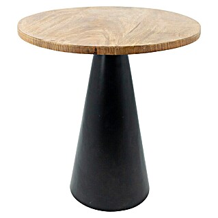 Beistelltisch Conical (Ø x H: 39 x 47 cm, Schwarz, Holz)