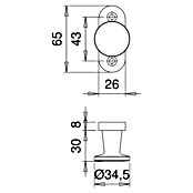 HEBETUERKNOPF F2    PORTAFERM