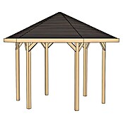 Weka Pavillon (L x B: 376 x 326 cm)