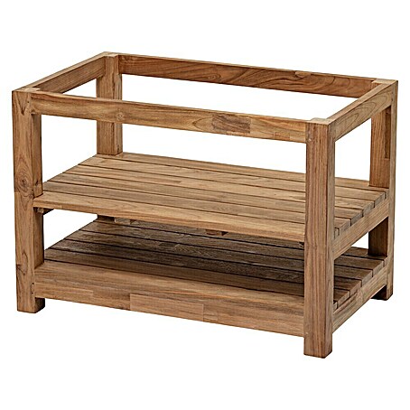 Sunfun Zoe Outdoorküche Grill-Unterschrank (Braun, B x T x H: 93 x 57,5 x 66 cm, Teakholz)