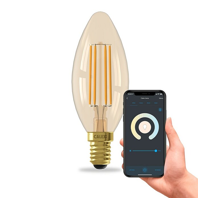 Calex Ledlichtbron B35 Goud (E14, 4,9 W, 470 lm) | BAUHAUS