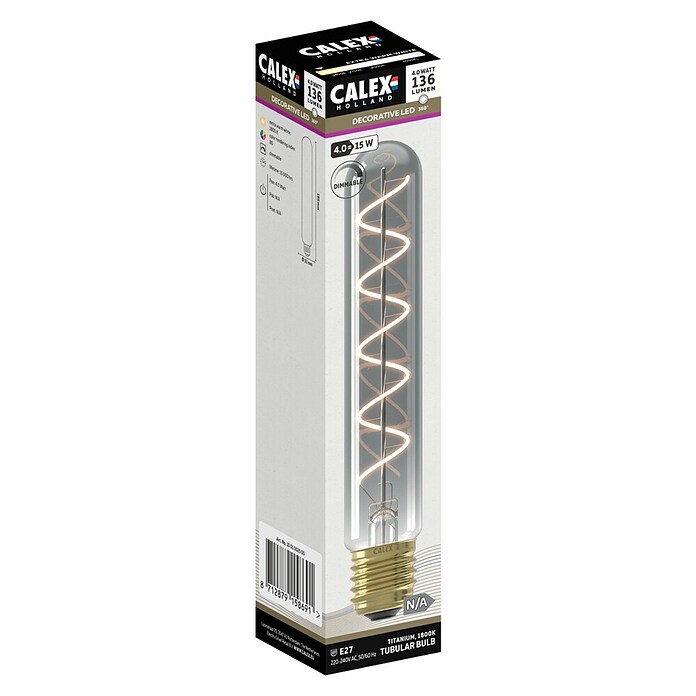 Calex Ledlichtbron T32x185 Titanium (4 W, 136 lm) | BAUHAUS