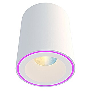 Calex Led-plafondstraler, rond Halo LED opbouwspot (Ø x h: 100 x 125 mm, RGB)