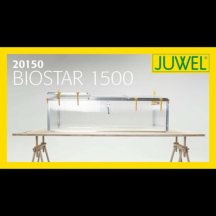 Juwel Frühbeet Premium-BIOSTAR 1500 (150 x 80 x 50 cm, Polycarbonat, Transparent/Gelb) | BAUHAUS