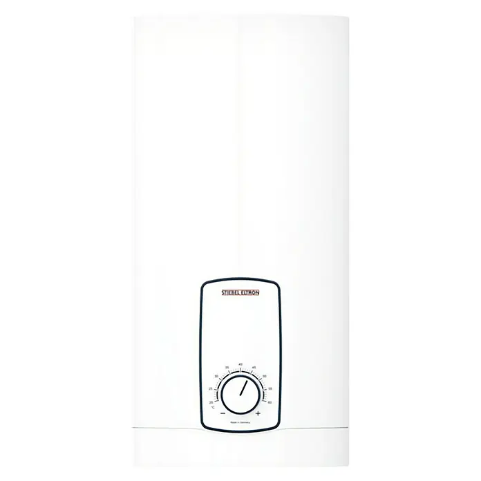 Stiebel Eltron Durchlauferhitzer DHB 18/21/24 ST Trend - 18/21/24 kW, Elektronisch, Druckfest - Warmwasserspeicher Stiebel Eltron, ein Gerät zur Warmwasserbereitung im Haushalt, mit Temperaturregler zur individuellen Anpassung.