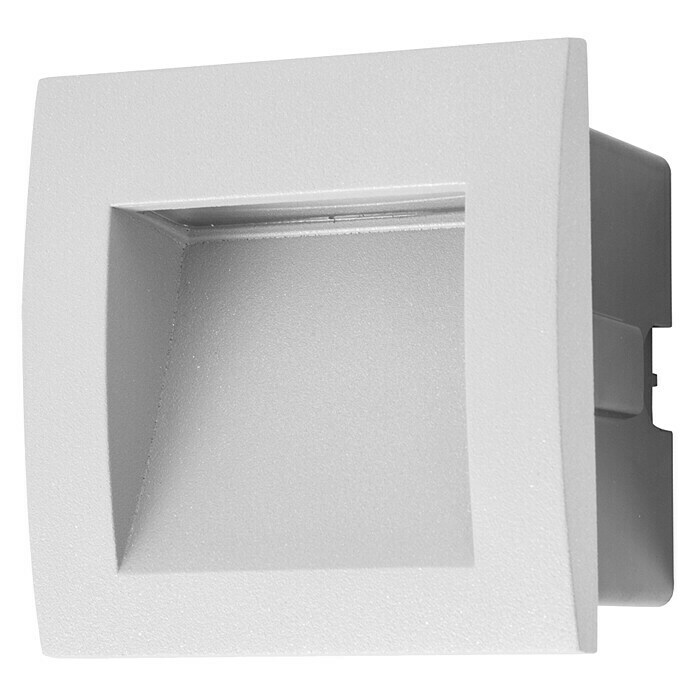 Forlight Aplique exterior LED empotrable Face (1 luz, 2,5 W, Blanco neutro, IP65, Gris)
