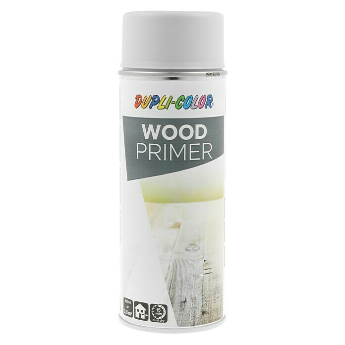 Dupli-Color Basic Imprimación para madera (Gris, 400 ml, Secado rápido)