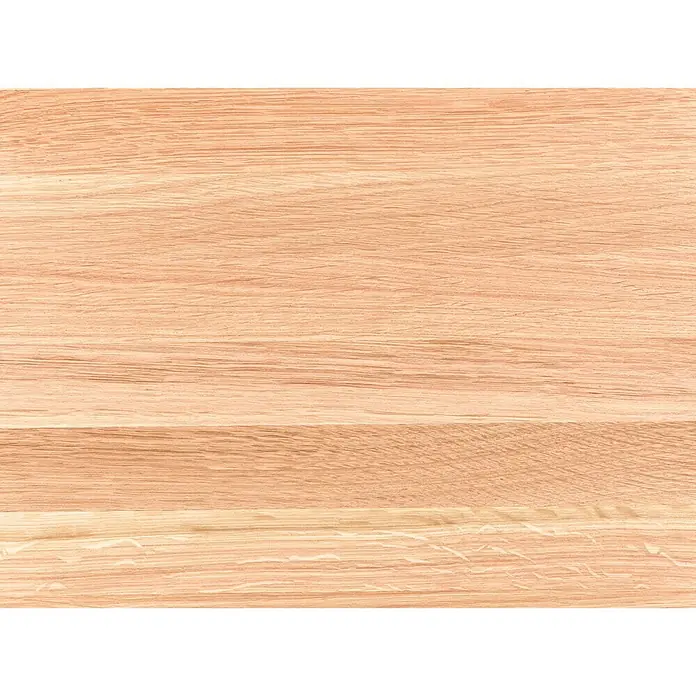 Exclusivholz Arbeitsplatte Rustic - Eiche, 200 x 63,5 x 2,6 cm - Helles Holzmuster einer Tischplatte, ideal für Möbeldesigns, zeigt die natürliche Maserung und Textur des Holzes.