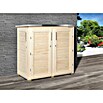 Weka GartenQ Geräteschrank (75 x 160 x 161 cm, Natur)