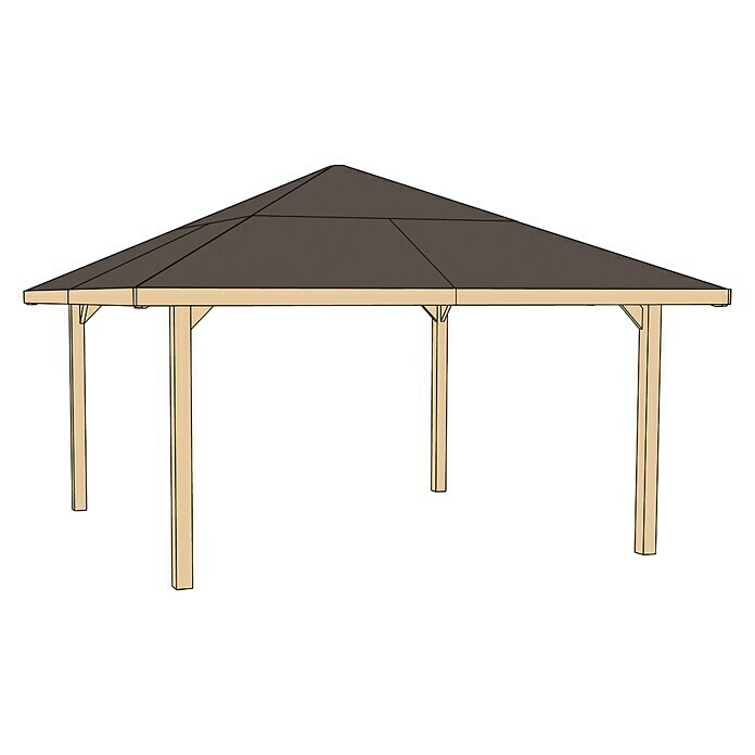 Weka Pavillon Gartenoase 651 A (L x B: 480 x 480 cm)