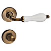 Diamond Doors WC-Türgarnitur (Türstärke: 40 - 45 mm, Schlitzkopf/Olive SK/OL, Bronze)
