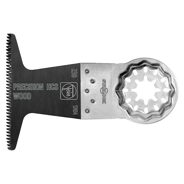 Fein Starlock Sägeblatt E-Cut Precision - L x B: 50 x 65 mm, 3 Stk. - Oszillierendes Sägeblatt von Fein, geeignet für präzise Holzarbeiten. StarLock Aufnahme für schnellen Werkzeugwechsel.