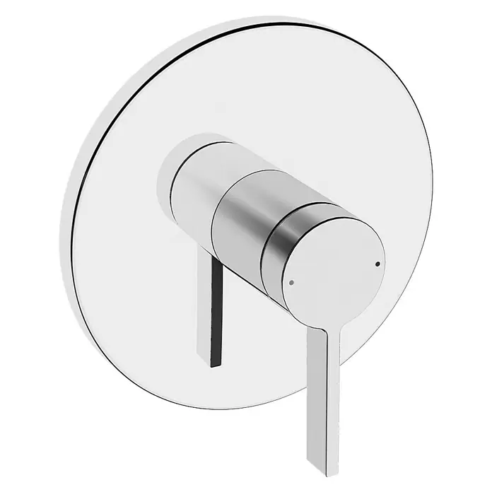 Hansa Loft UP-Brausearmatur - Chrom, Glänzend, Rund - Glänzender runder Chrom-Duschmischer mit Hebelgriff für eine präzise Temperaturregelung im Badezimmer.
