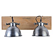 LeuchtenDirekt Samia Regleta (2 x 40 W, Color: Hierro, L x An x Al: 44 x 22 x 22 cm)