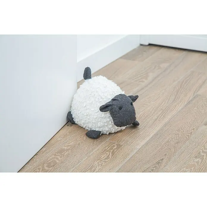 Rei Tope de puerta Oveja - Textil - Este tope de puerta de oveja es un accesorio lindo y práctico para cualquier hogar. Mantiene las puertas abiertas y añade un toque decorativo.