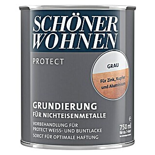 SCHÖNER WOHNEN-Farbe Protect Grundierung für Nichteisenmetalle (Grau, 750 ml)