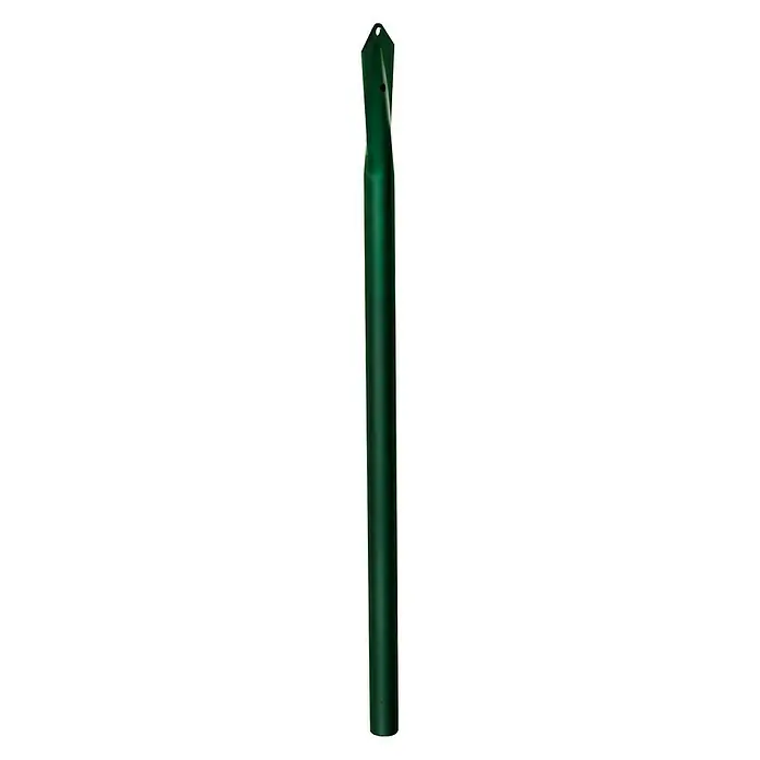 Poste para cercado Tornapuntas Quick Fix - Altura: 2,4 m, Diámetro: 40 mm, Verde oscuro, Acero - Toma de un poste de cerca verde diseñado para la estabilidad exterior y el soporte en diversas aplicaciones de cercas.