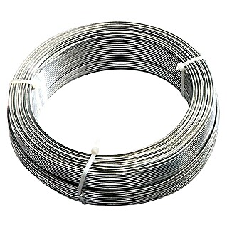 Alambre galvanizado (Ø x L: 1,1 mm x 50 m, Metal)