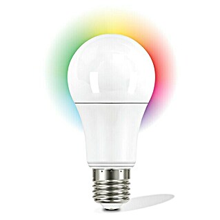 Garza Smart Home Bombilla LED RGB (12 W, E27, Color de luz: RGBW, Intensidad regulable, Redonda)