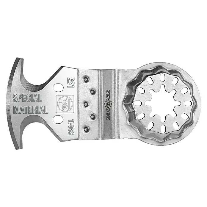Fein Starlock Multi-Messer - Geeignet für: Teppichboden, 1 Stk. - Oszillierendes Sägeblatt von Starlock mit speziellen Materialeigenschaften für präzise Schnitte in verschiedenen Materialien.
