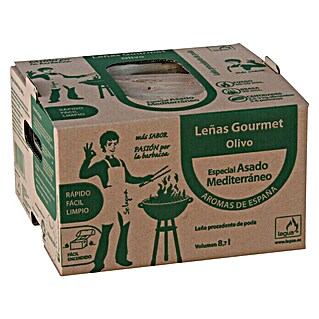 Legua Leña Gourmet asado olivo (8,7 l, Mezcla de maderas)