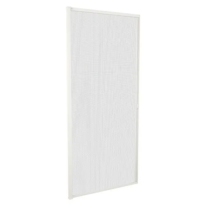 Mosquitera enrollable lateral - An x Al: 125 x 220 cm, Montaje de la mosquitera: Inserción, Color bastidor: Blanco - Puerta mosquitera blanca con malla fina, ideal para proteger los espacios habitables de los insectos. Práctica y discreta.